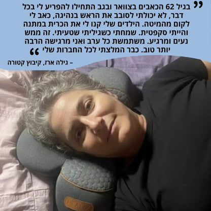 ™NeckU – כרית טיפולית לצוואר